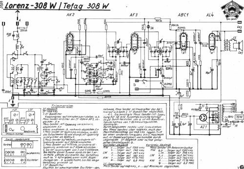 Tefadyn 308W; Tefag; Telephon (ID = 1093215) Radio