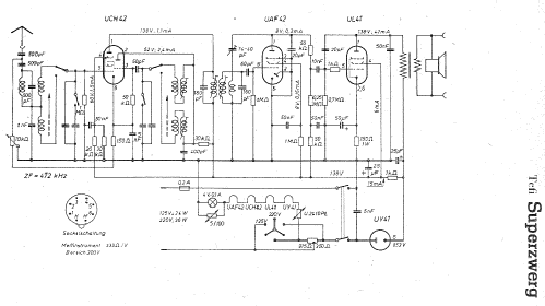 Superzwerg GWZS144; Tefi-Apparatebau; (ID = 1234885) Radio