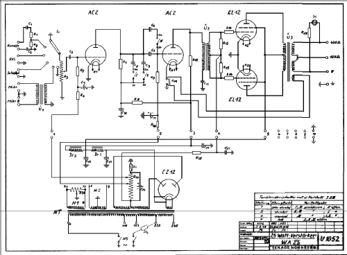 Kraftverstärker WA25; TeKaDe TKD, (ID = 52356) Ampl/Mixer