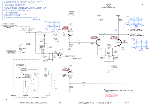 Oscilloscope 310; Tektronix; Portland, (ID = 885841) Equipment