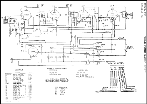 190 Ch= AZ; Tele-Tone Radio Corp (ID = 365376) Radio