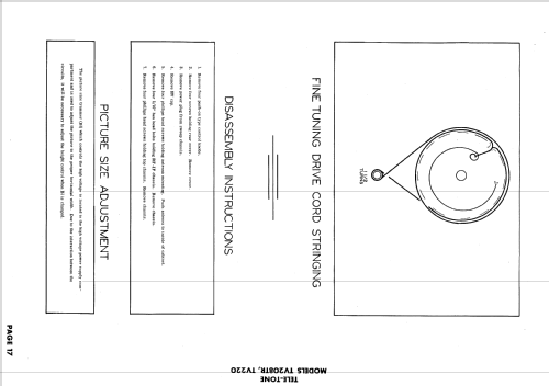 TV-220 Ch= TR; Tele-Tone Radio Corp (ID = 580062) Televisore