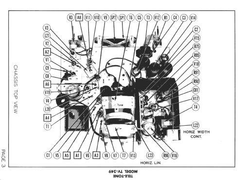 TV-249 ; Tele-Tone Radio Corp (ID = 1509676) Televisión