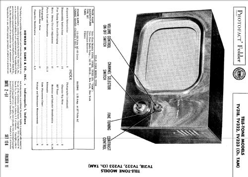 TV-323 Ch= TAM; Tele-Tone Radio Corp (ID = 499080) Television
