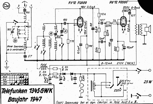 1345GWK ; Telefunken (ID = 2903901) Radio