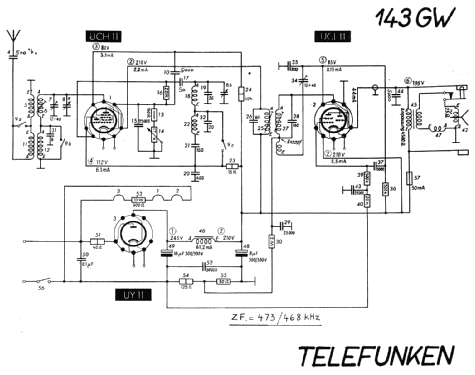 143GW ; Telefunken (ID = 20507) Radio