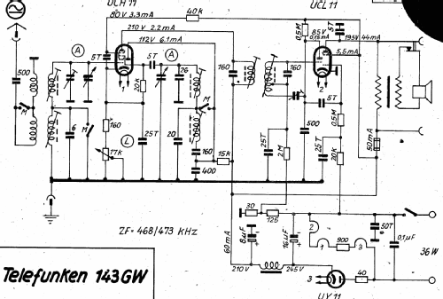 143GW ; Telefunken (ID = 2900349) Radio