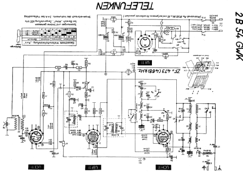 2B54GWK; Telefunken (ID = 20505) Radio