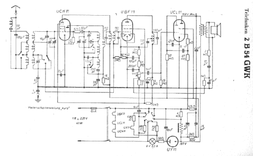 2B54GWK; Telefunken (ID = 7468) Radio