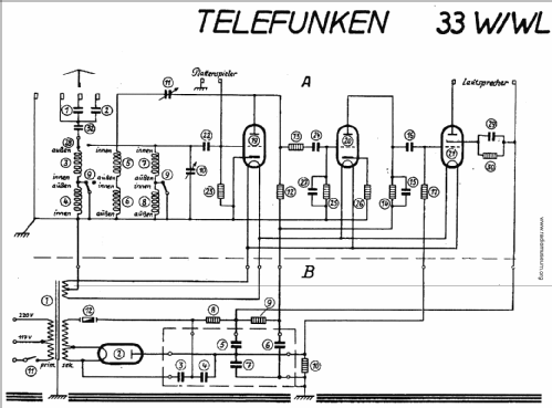 33W ; Telefunken (ID = 21211) Radio