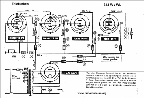 343W ; Telefunken (ID = 21231) Radio