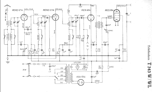 343W ; Telefunken (ID = 7619) Radio