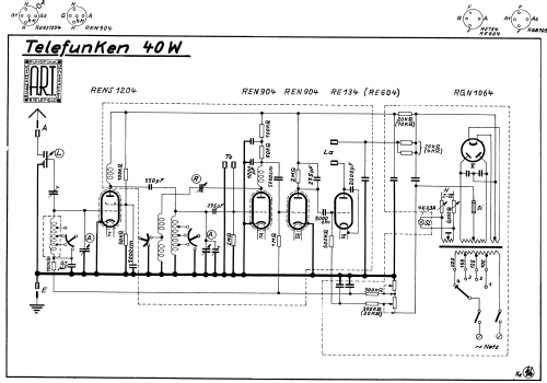 40W Spez. T40W; Telefunken (ID = 1286450) Radio