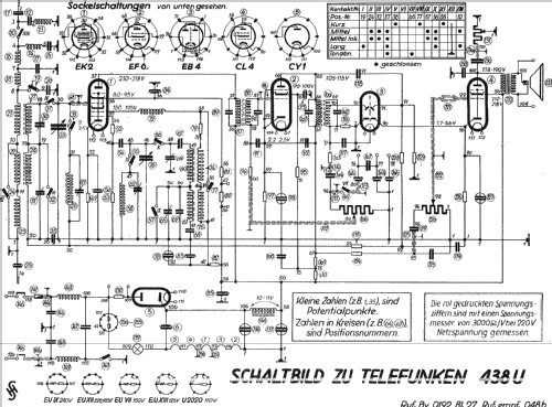 438U ; Telefunken (ID = 1453550) Radio