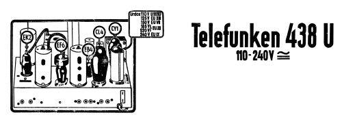 438U ; Telefunken (ID = 2467652) Radio