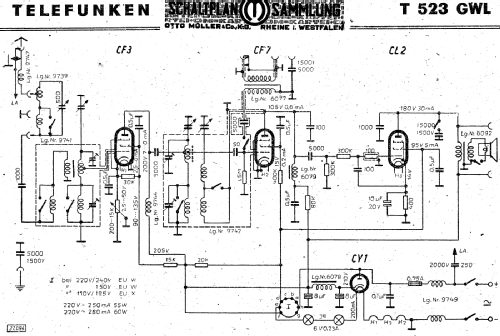 523GWL ; Telefunken (ID = 2855247) Radio