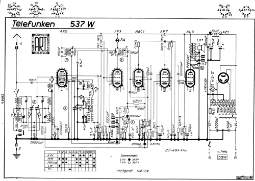 Weltklasse 1937 537W ; Telefunken; Wien (ID = 1773559) Radio