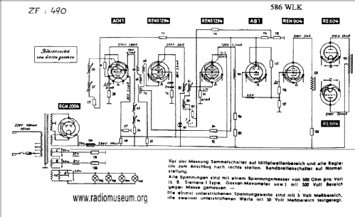 586WLK ; Telefunken (ID = 37682) Radio