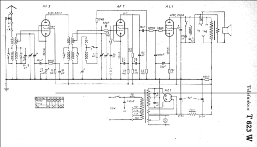 623W ; Telefunken (ID = 7709) Radio