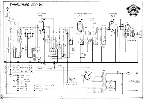 633W ; Telefunken (ID = 2273356) Radio