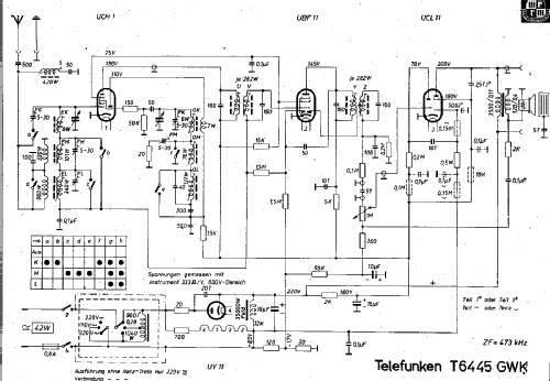 6445GWK ; Telefunken (ID = 1544885) Radio