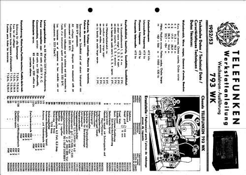 793 WK; Telefunken (ID = 73275) Radio