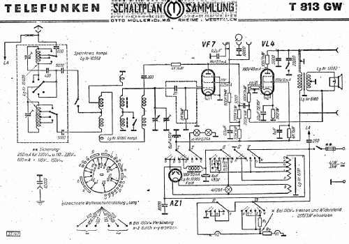 813GW ; Telefunken (ID = 2854722) Radio