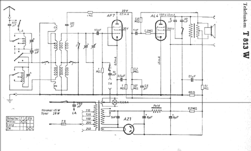 813W ; Telefunken (ID = 7454) Radio