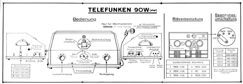 90W; Telefunken (ID = 2340094) Radio