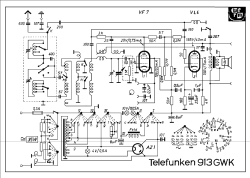 913GWK ; Telefunken (ID = 167502) Radio