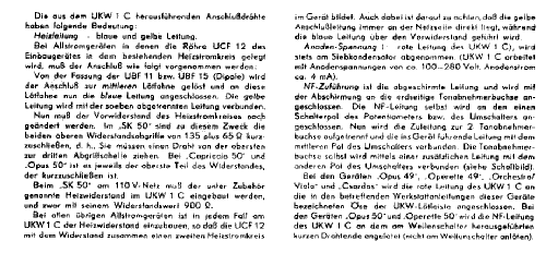 Einbau-Gerät, Einbau-Vorsatz UKW1C; Telefunken (ID = 410487) Adattatore