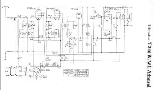 Admiral 346W ; Telefunken (ID = 7623) Radio