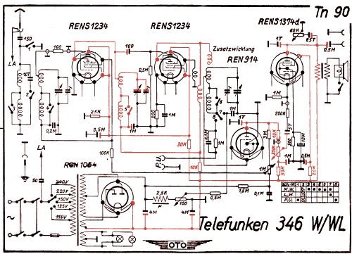 Admiral 346WL ; Telefunken (ID = 3020736) Radio