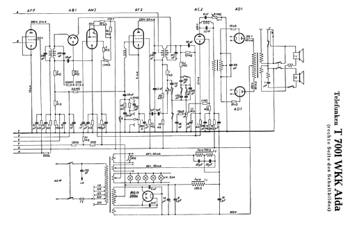 Aida 7001WKK ; Telefunken (ID = 2448657) Radio