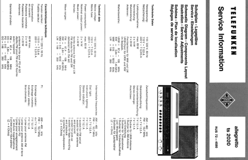 Allegretto TS2020; Telefunken (ID = 186885) Radio
