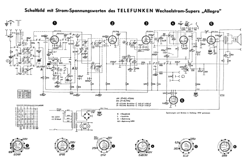 Allegro ; Telefunken (ID = 2473915) Radio