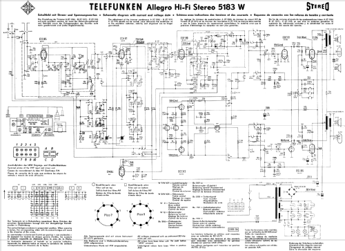 Allegro 5183W Stereo Hi-Fi-System; Telefunken (ID = 1719046) Radio