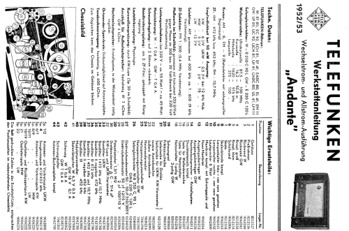 Andante 1952; Telefunken (ID = 2420031) Radio