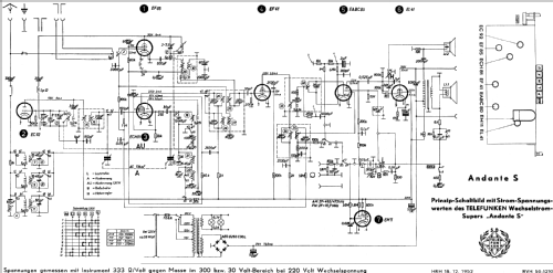 Andante S; Telefunken (ID = 29645) Radio