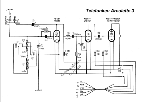 Arcolette 3 ; Telefunken (ID = 322937) Radio