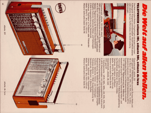 Atlanta 101; Telefunken (ID = 2087080) Radio