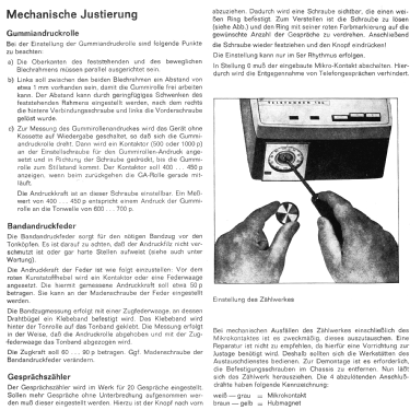 Automatischer Telefon-Anrufbeantworter T104; Telefunken (ID = 1279174) Telephony