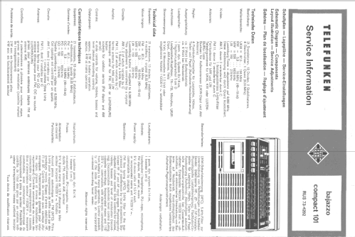 bajazzo compact 101; Telefunken (ID = 124969) Radio
