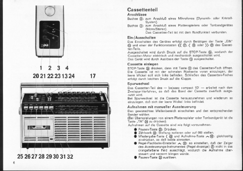 bajazzo compact 101; Telefunken (ID = 2680574) Radio