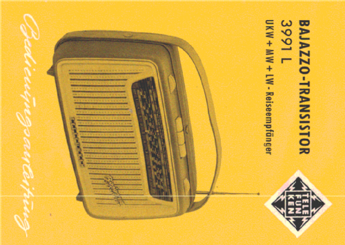 Bajazzo-Transistor 3991L; Telefunken (ID = 1127660) Radio