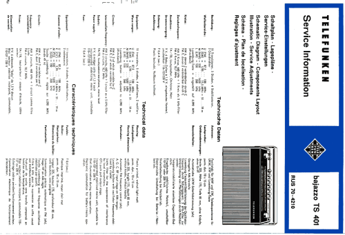 bajazzo TS401; Telefunken (ID = 531394) Radio