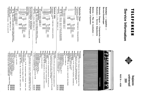 Bajazzo Universal 201; Telefunken (ID = 61698) Radio