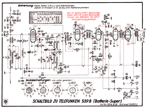 Batterie Gross-Super 539B ; Telefunken; Wien (ID = 399112) Radio