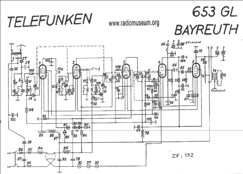 Bayreuth 653GL ; Telefunken (ID = 21247) Radio