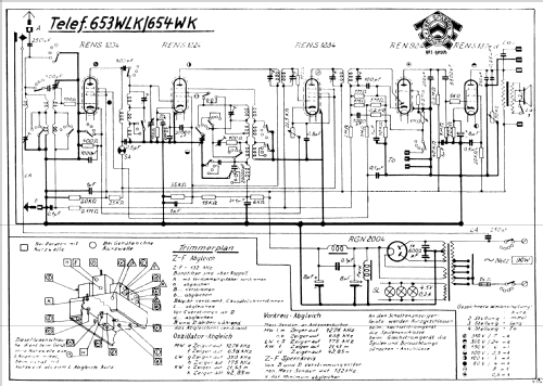 Bayreuth 654WK ; Telefunken (ID = 721438) Radio